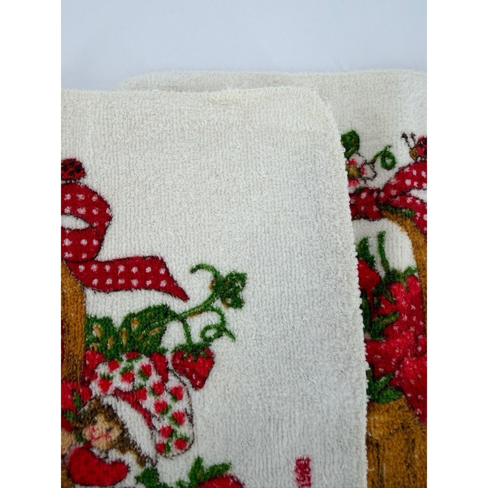 Vintage Strawberry Shortcake Washcloth Cloth 1980 American Greetings (2 pc) - Picture 3 of 12